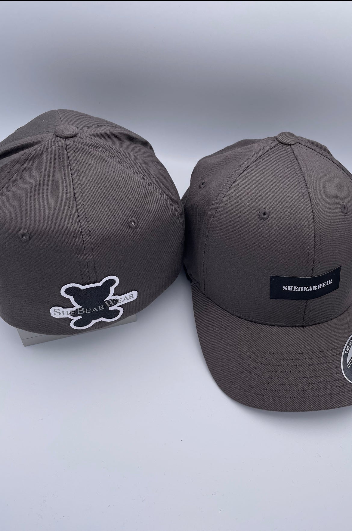 Dark Grey SheBearWear Tag Flexfit Cap