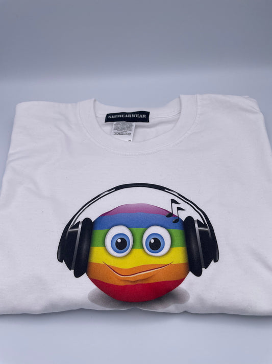 Short Sleeve t-shirt Rainbow Music Emoji