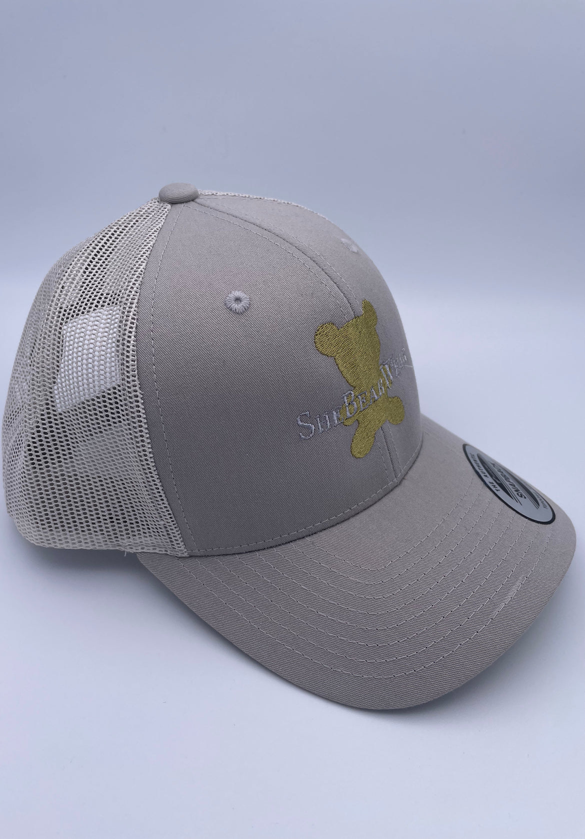 Charcoal Gold Bear SnapBack Cap