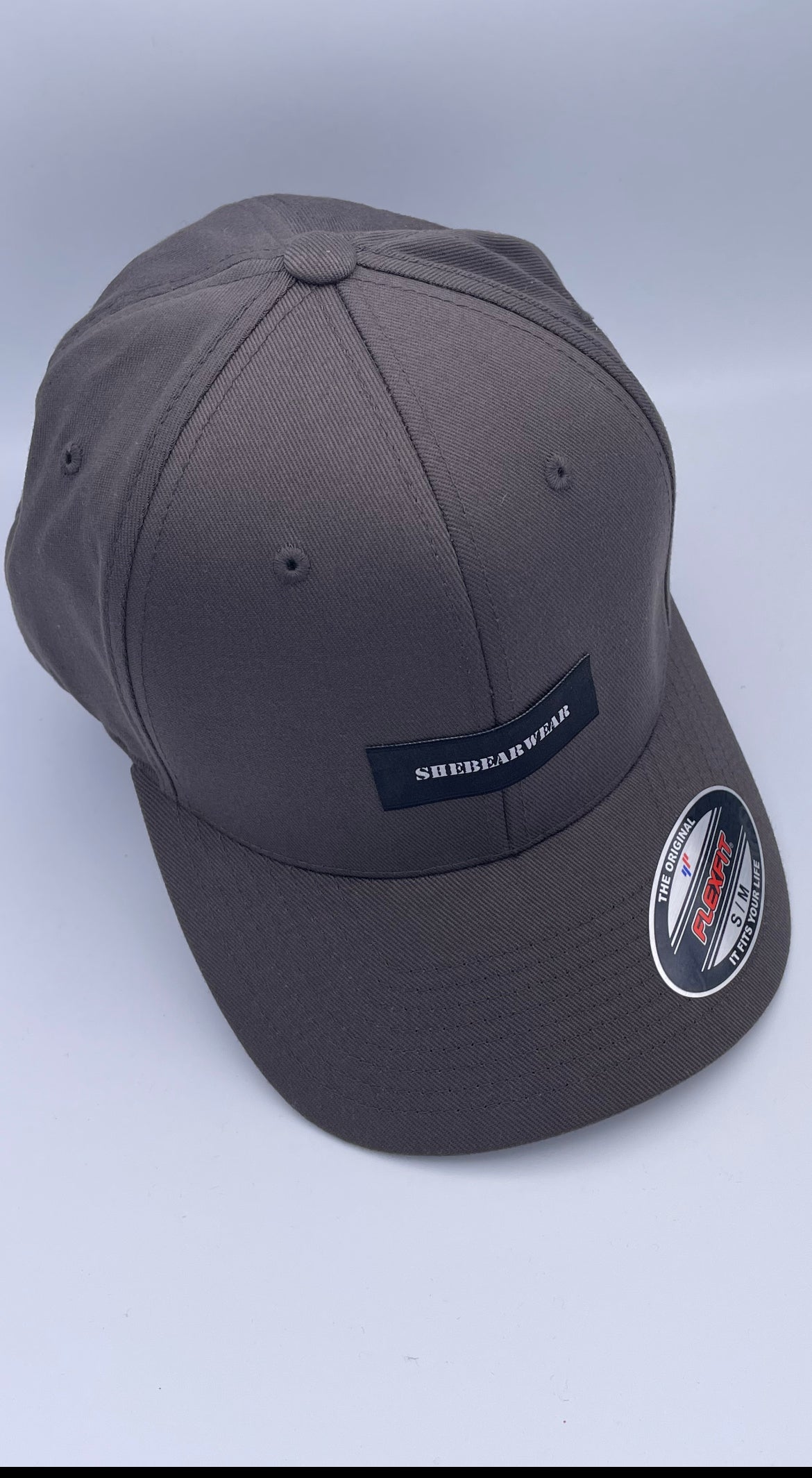 Dark Grey SheBearWear Tag Flexfit Cap