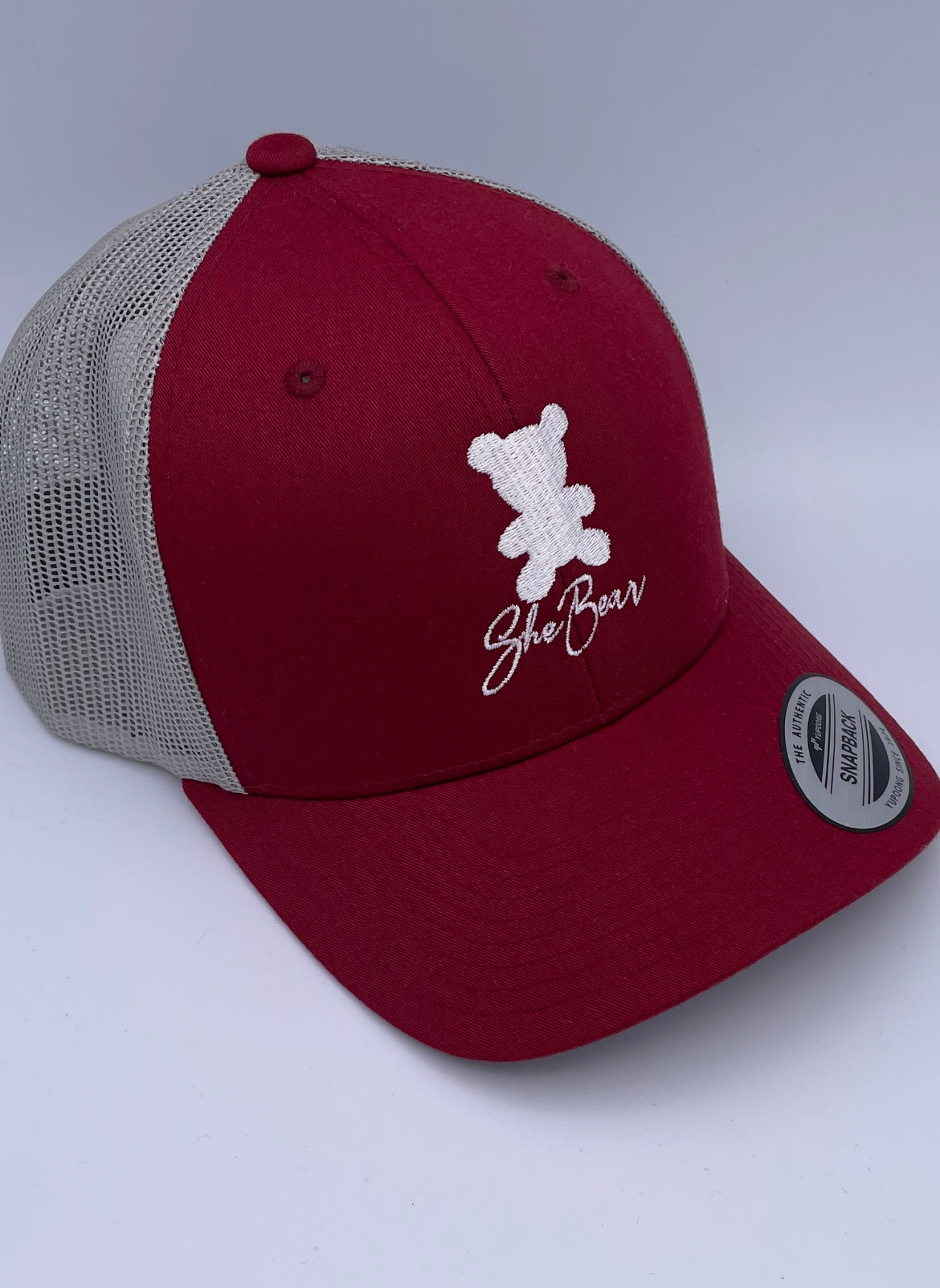 Red White Bear SnapBack Cap