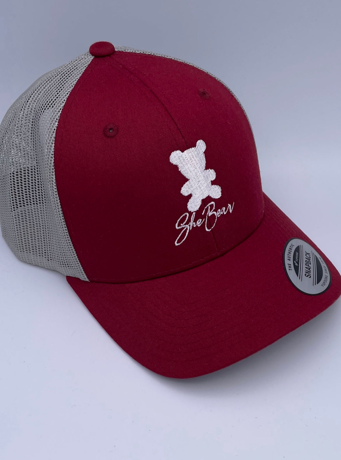 Red White Bear SnapBack Cap