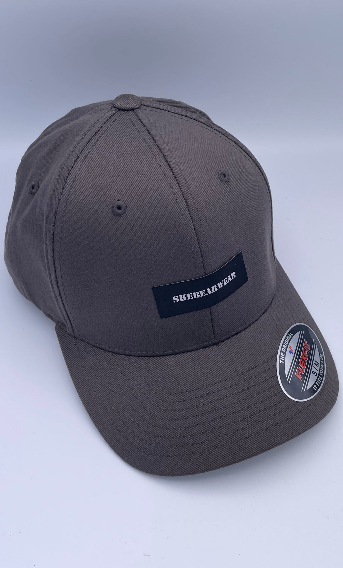 Dark Grey SheBearWear Tag Flexfit Cap